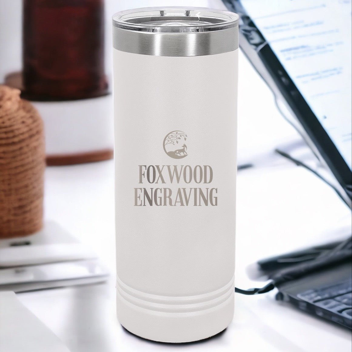 Engraved 20 oz Skinny Tumbler