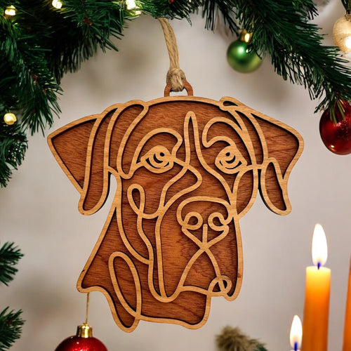 Personalized Dog Breed Ornament - Custom Wood Pet Keepsake