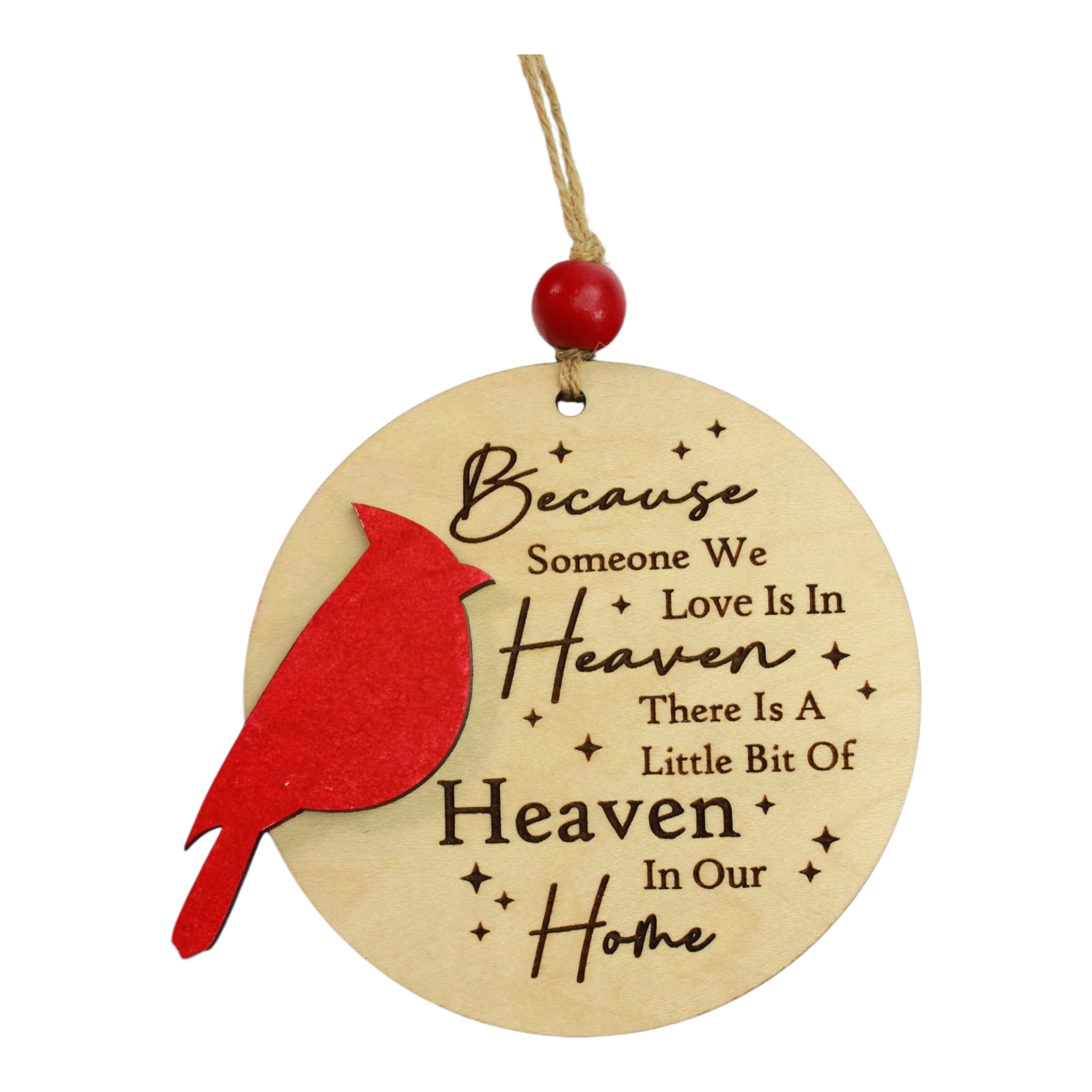 Cardinal Memorial Christmas Ornament