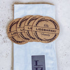 Cork Coasters with Kitchen Towels and Tag - Custom Realtor Gift Set