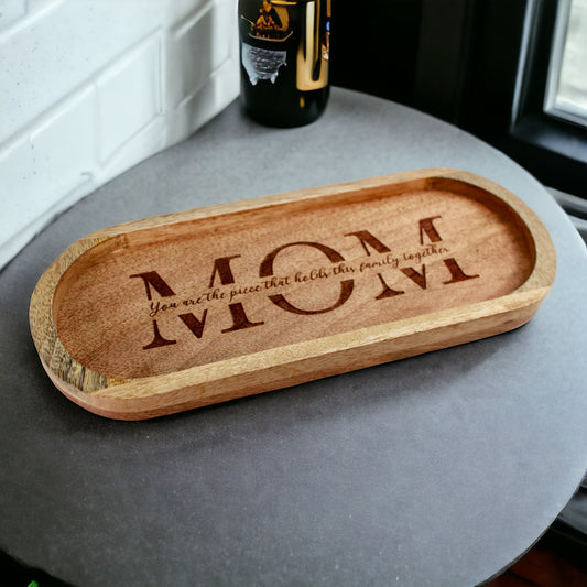 Decorative Wooden Catch All Tray For Mom or Grandma