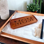 Acacia Wood Tray For Mom or Grandma