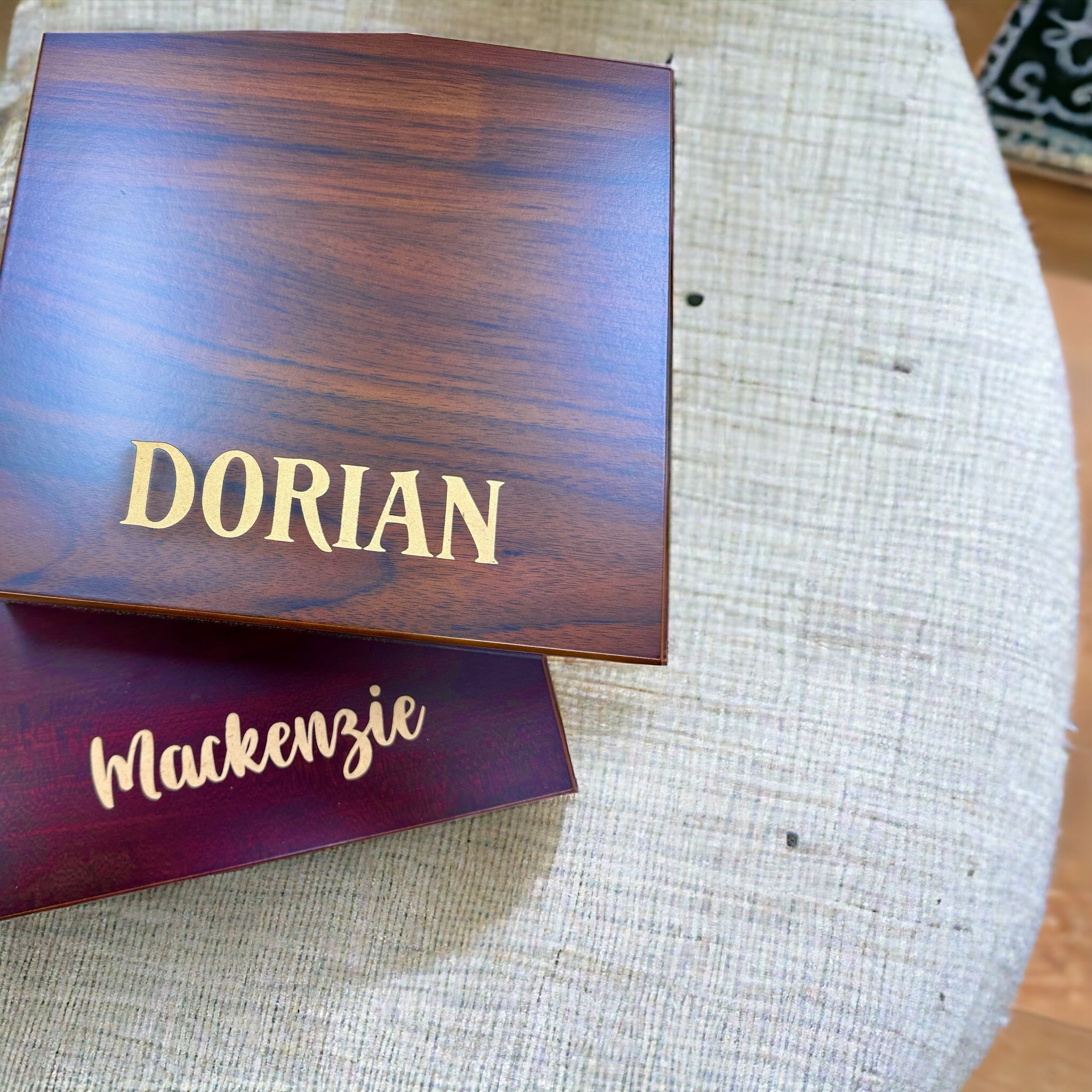 Custom Engraved Wooden Keepsake Box