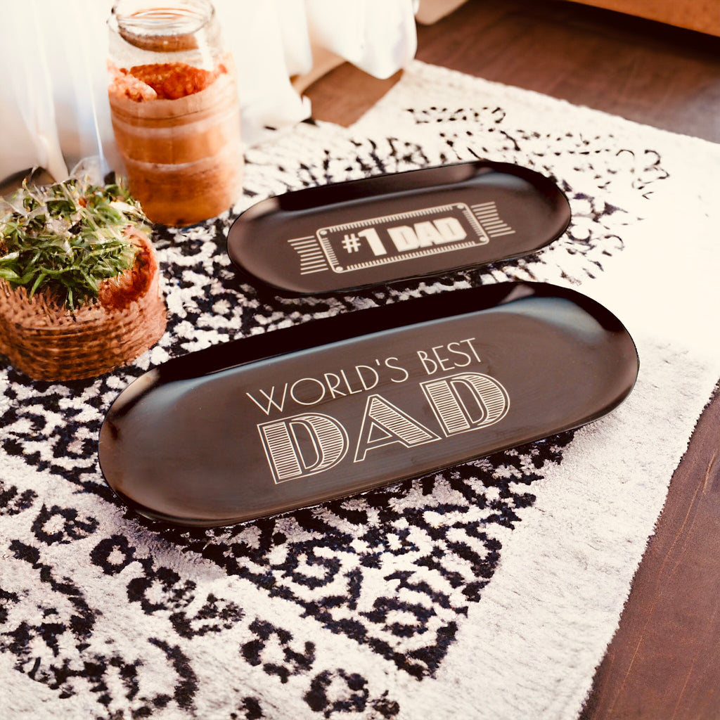 Engraved Stainless Steel Catch all Trinket Tray