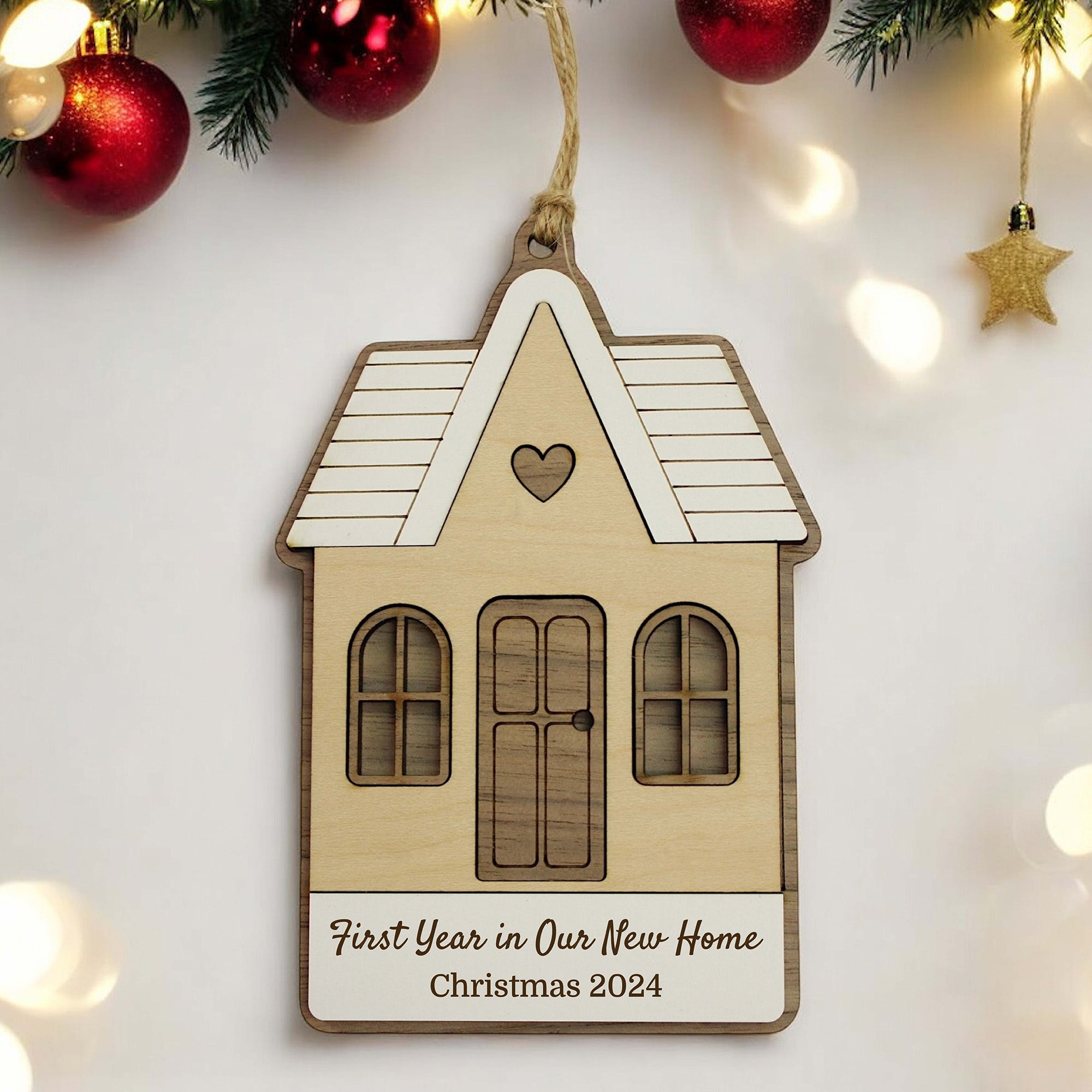 New Home Christmas Decoration, First House Celebration, New Homeowner Keepsake