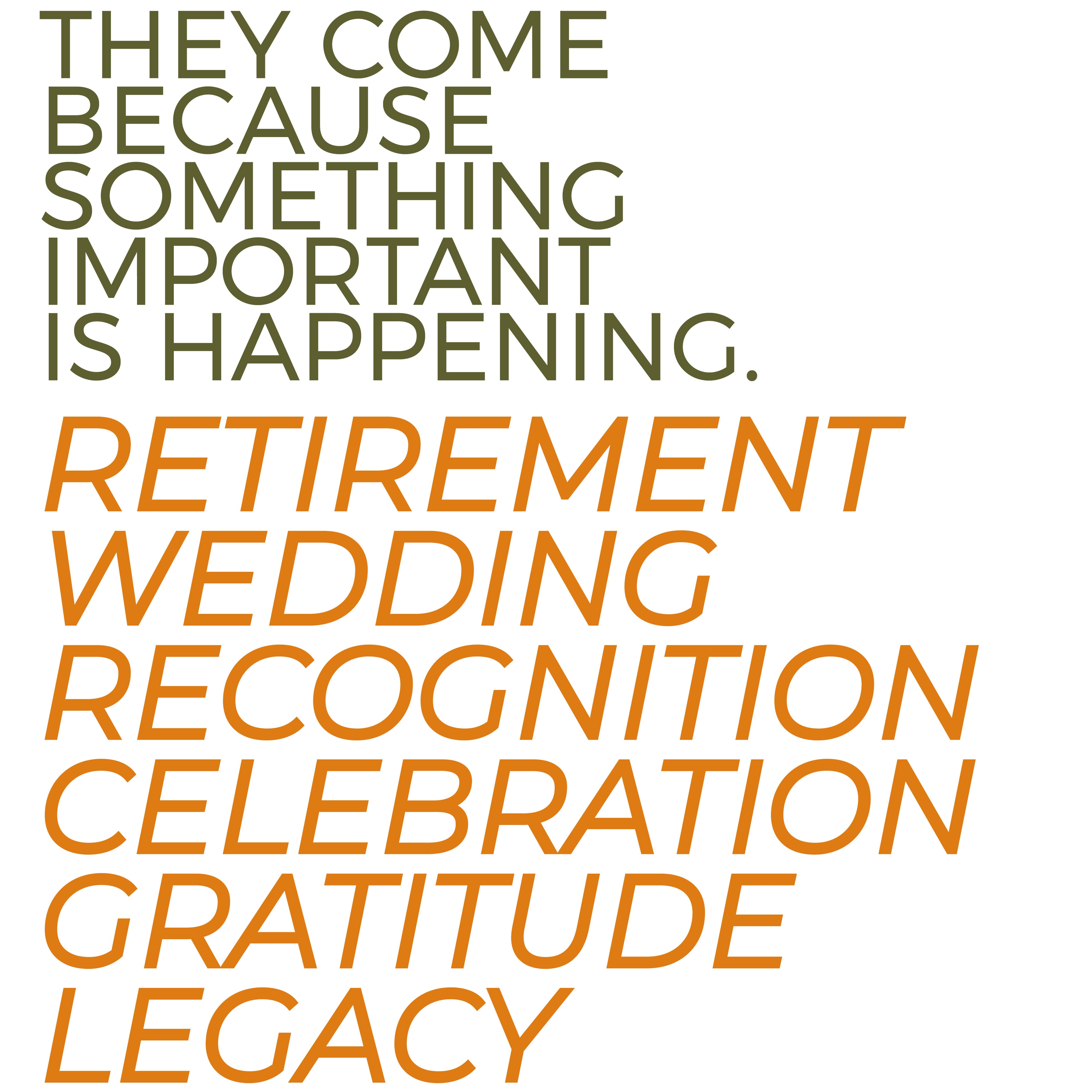 Foxwood Engraving philosophy graphic highlighting retirement gifts, weddings, employee recognition, celebrations, gratitude, and legacy through personalized engraving.
