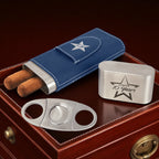 Custom Cigar Case with Cutter – Personalized Leather Gift Set