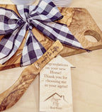 Custom Olive Wood Butter / Spreader Knife – Personalized Engraved Gift