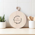 Personalized engraved wooden charcuterie board, gift idea