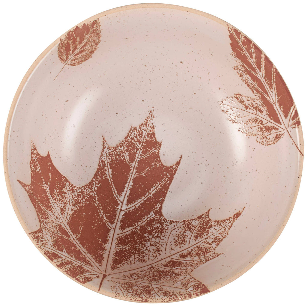 Fall Leaves Stoneware Bowls – Individual or 3-Piece Set