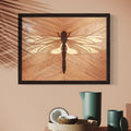Layered Wooden Dragonfly Wall Art – Nature-Inspired Decor