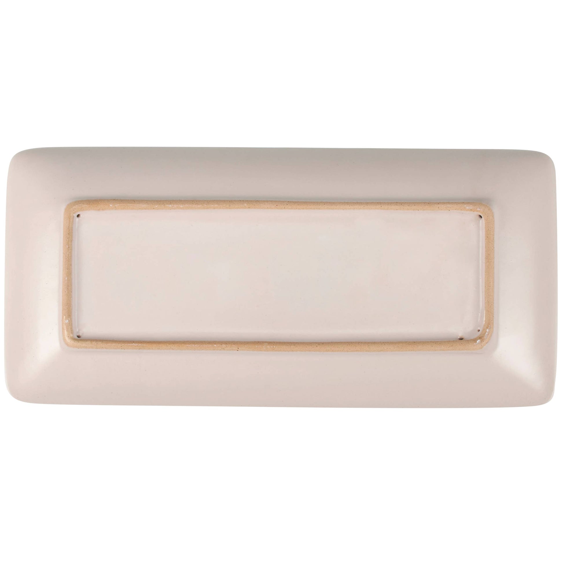 Harvest collection platter featuring leaf impressions in brown tones.