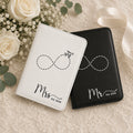 Matching his and hers passport holders personalized for wedding or honeymoon.