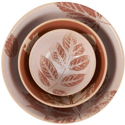 Rustic ceramic nesting bowls from Fall & Harvest Collection.