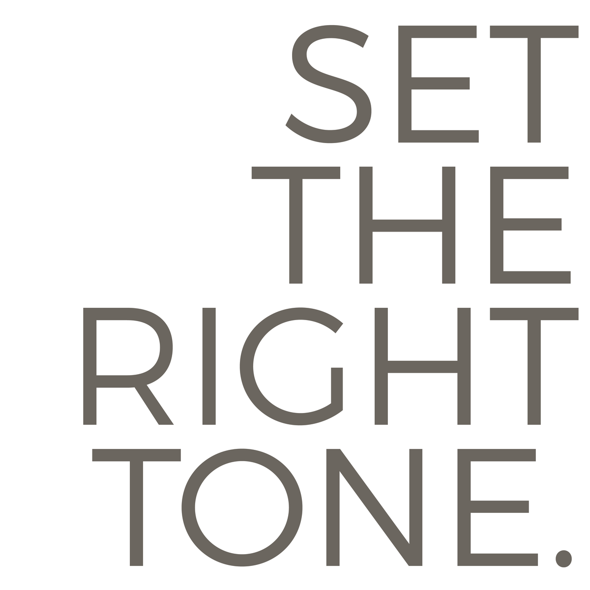 Set the Right Tone—custom event and business signage by Foxwood Engraving.