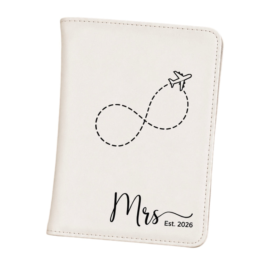 Personalized Leatherette Passport Holder for Bride or Bridal Party Gift