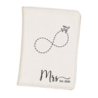 Personalized Leatherette Passport Holder for Bride or Bridal Party Gift