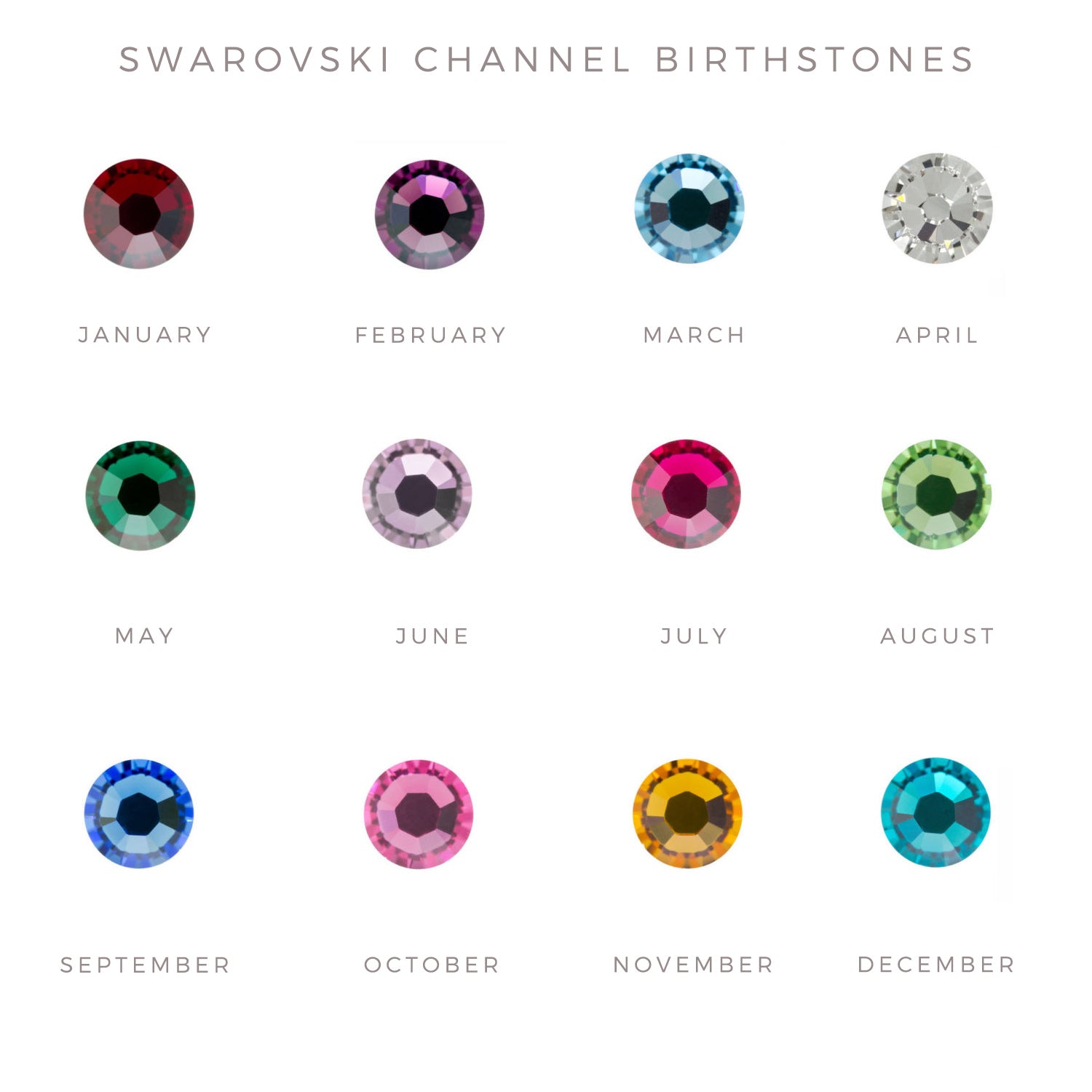 Family Birthstone Christmas Tree Ornament - Large - Love It Personalized